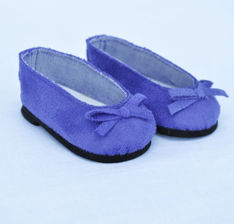 18" Doll Suede Ballet Flats