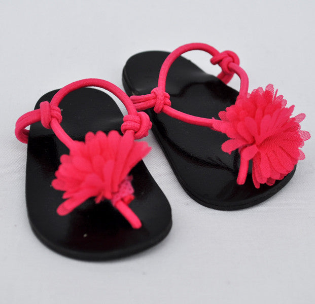 18" Doll Flower Flip Flops – Firetrail Designs1
