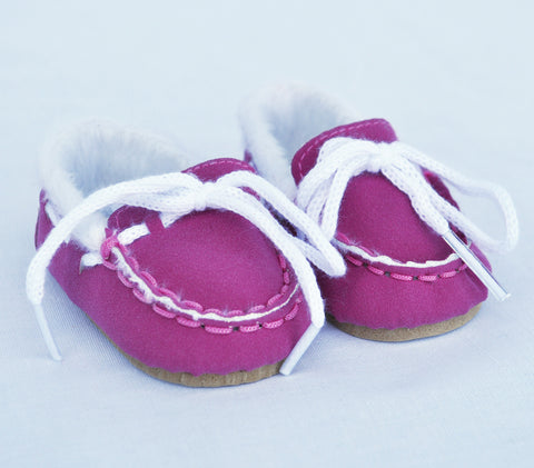18" Doll Suede Mocasin Slippers